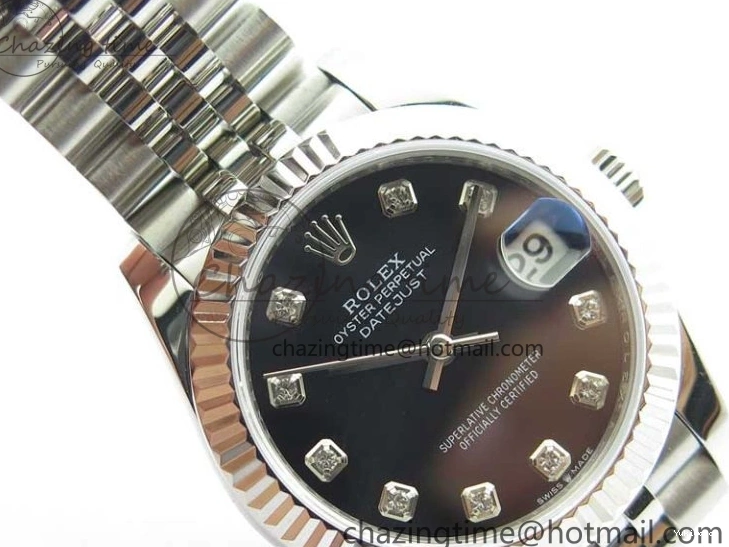 Bracelet Dial Black BP Edition Crystal on Maker Jubilee 31mm 278271 Datejust SS Best 0202